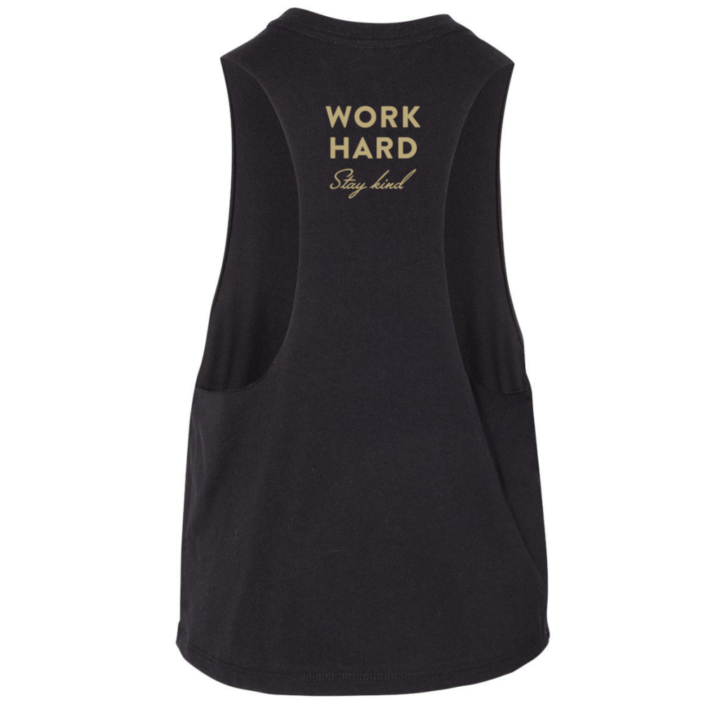 WHSK Black & Gold Box Crop