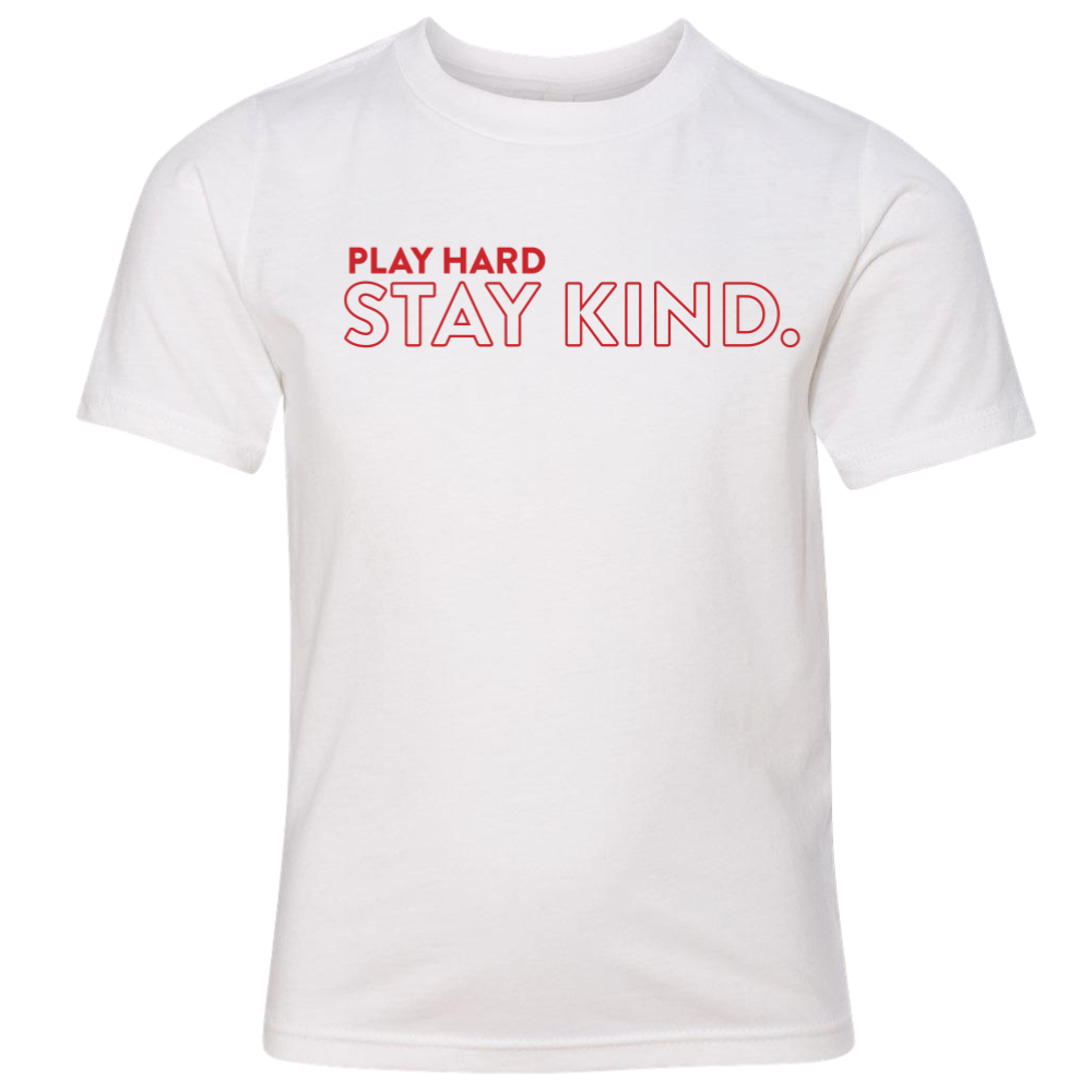 Kids Play Hard/Stay Kind Basic Tee