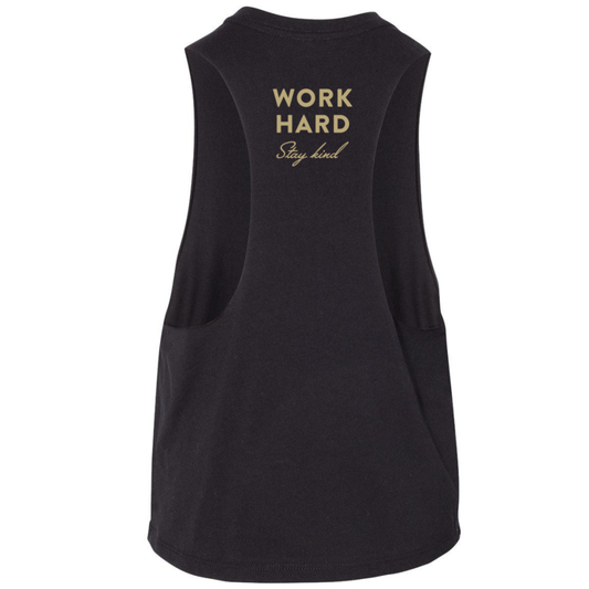 WHSK Black & Gold Box Crop